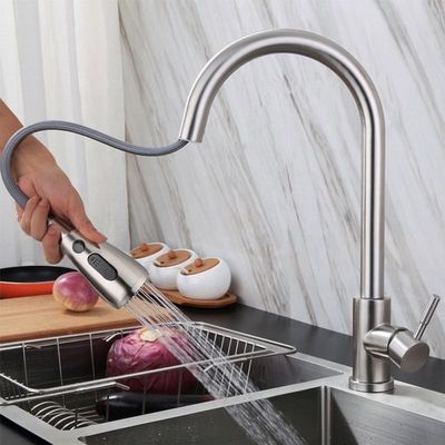 شیرآلات سینک آشپزخانه ایمن بدون سرب 304 استیل ضد زنگ بهداشتی سالم