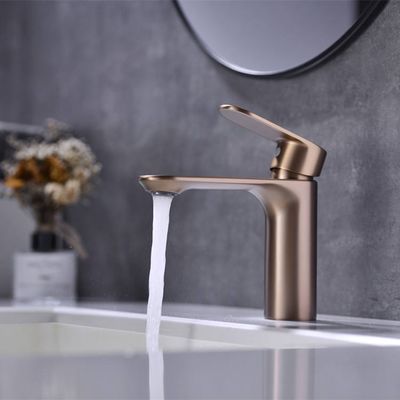 OEM آبکاری حوضه تک سوراخ میکسر چند رنگ تک شیر سرد